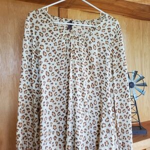 NWT Stetson women’s leopard shirt size M western country rodeo festival …